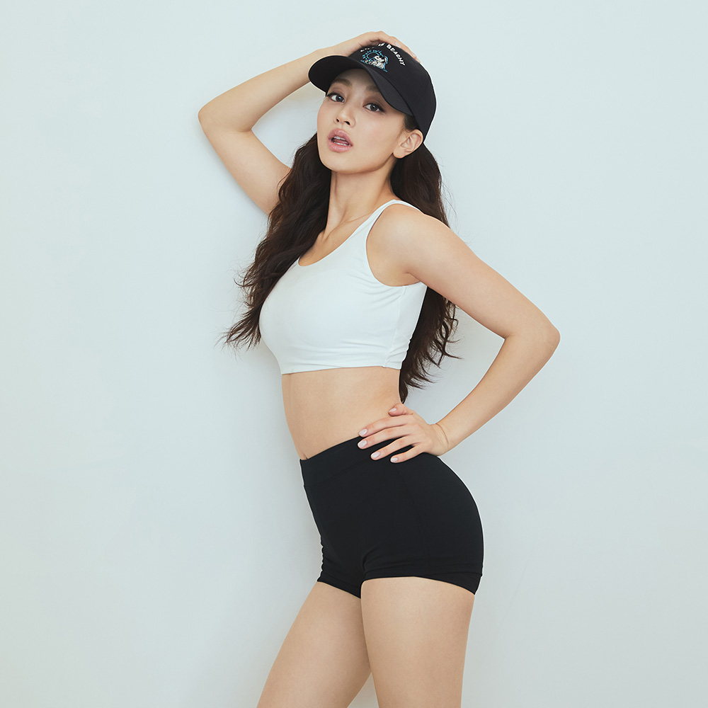 배럴 우먼 베이직 2부 저지 쇼츠 블랙