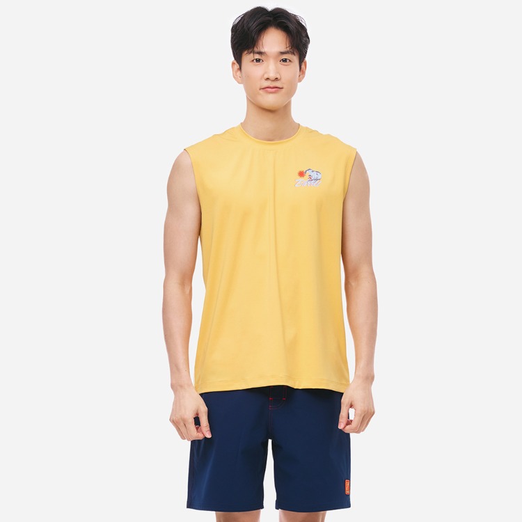 배럴 맨 트로피컬 슬리브리스 래쉬가드 망고