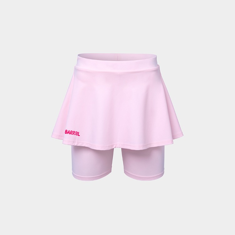 배럴 키즈 여아 에센셜 레깅스 스커트 4부 핑크