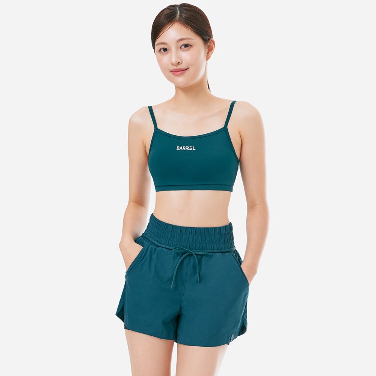 배럴 우먼 에센셜 액티브 브라탑 딥그린