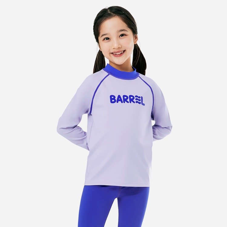 배럴 키즈 에센셜 래쉬가드 라벤더