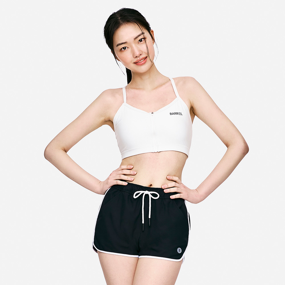 배럴 우먼 집업 브라탑 오프화이트