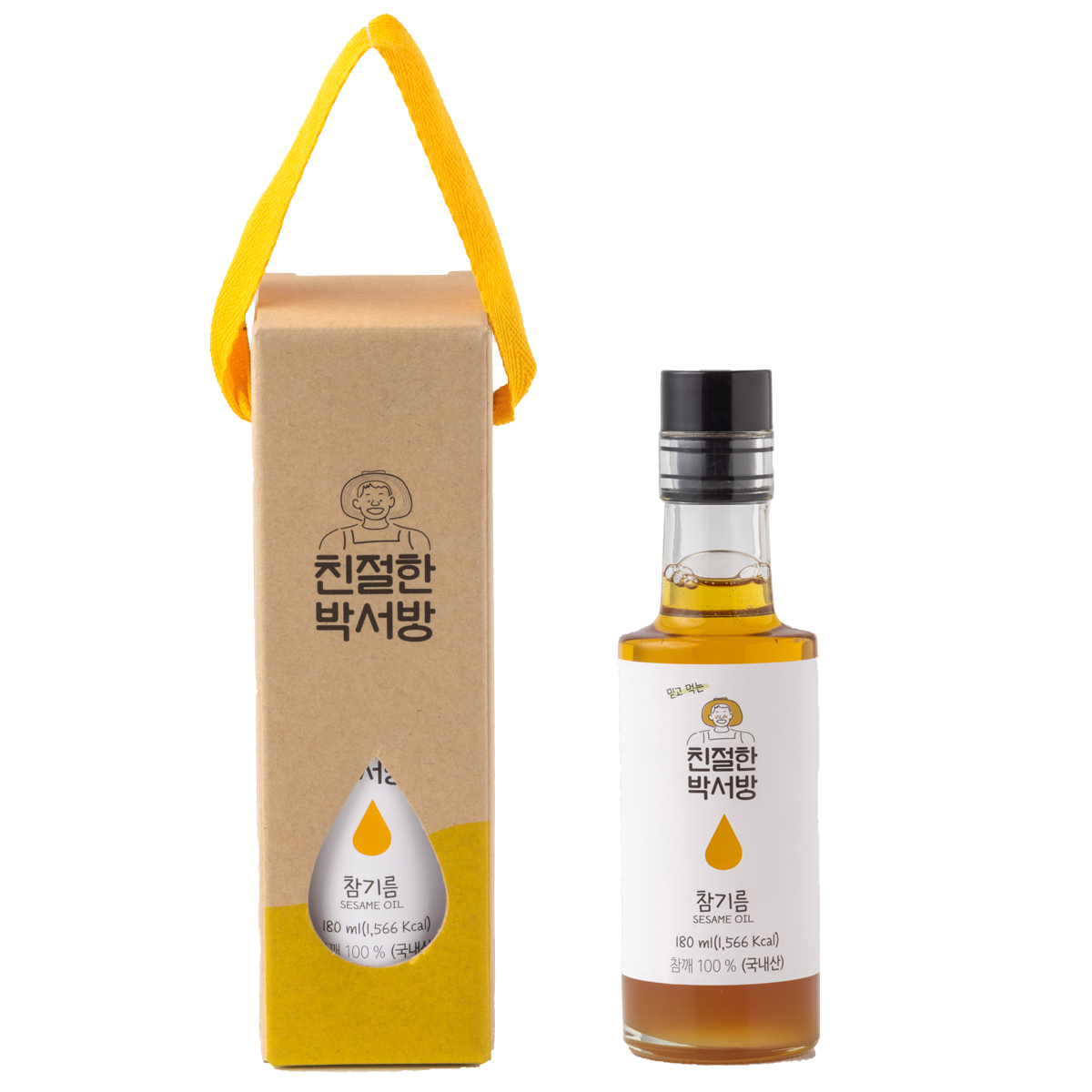 [창창푸드] 친절한박서방 저온압착 참기름 180ml / 300ml
