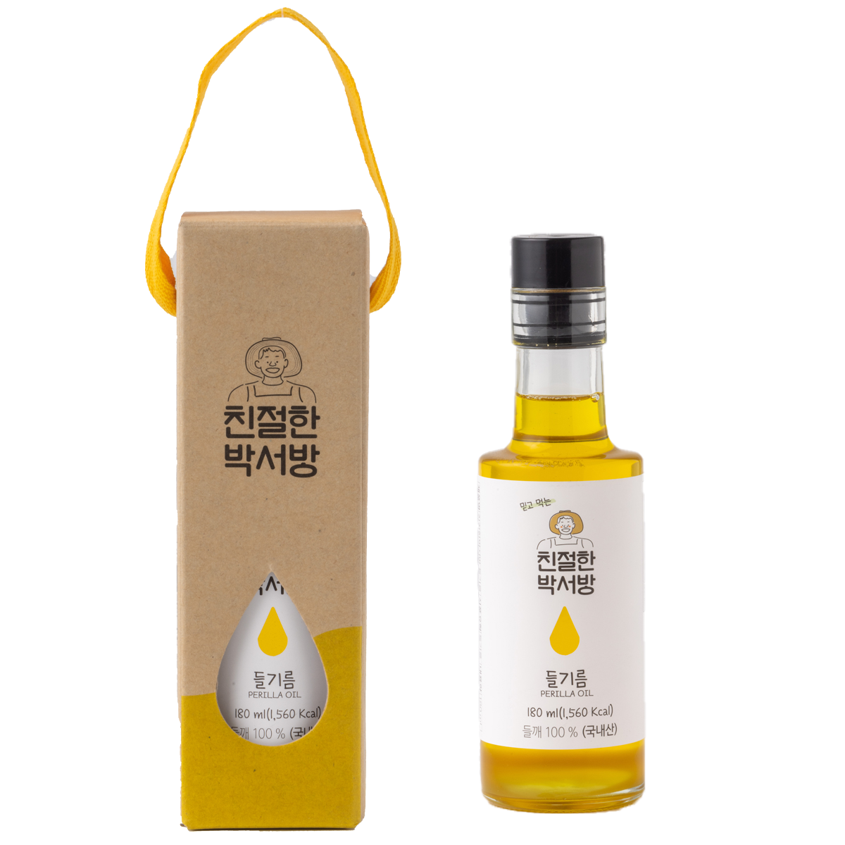 [창창푸드] 친절한박서방 저온압착 들기름 180ml / 300ml
