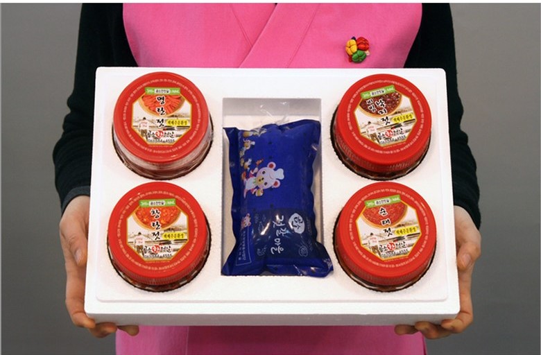 [곰소한젓갈] 곰소젓갈 명품선물세트 [백명란, 창란젓, 비빔낙지, 순태(갈치속젓)]