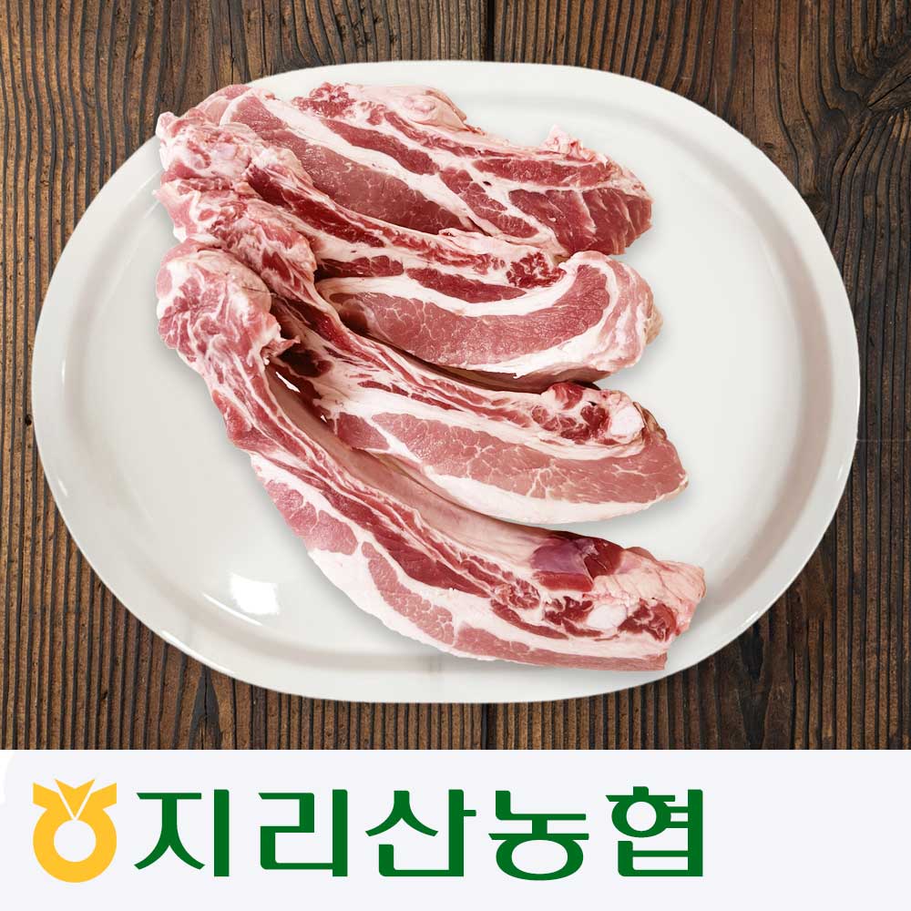 [지리산농협] 흑돼지 뼈갈비 구이용 1kg