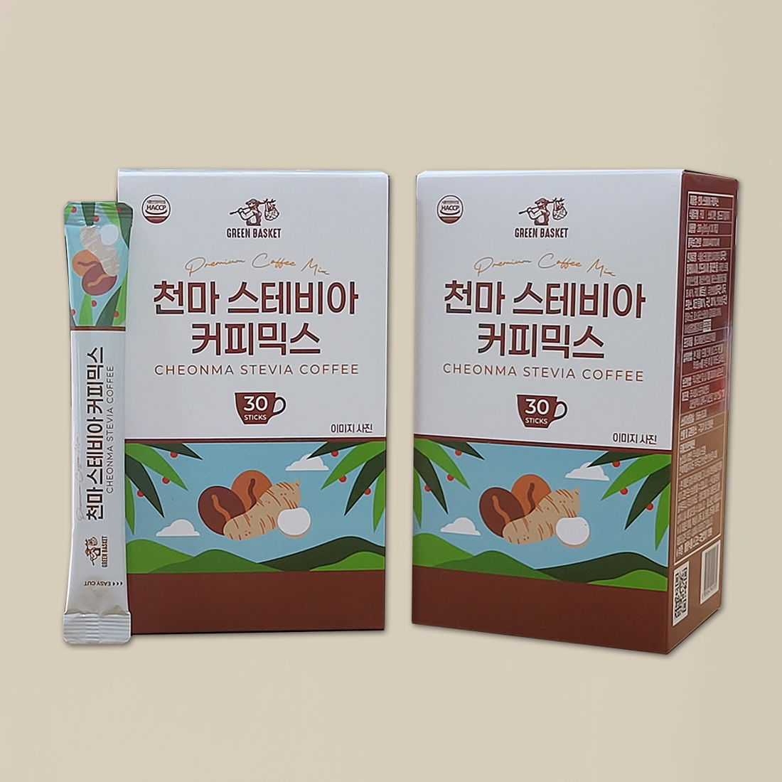 [포렘] 천마스테비아 믹스커피 30스틱 X 2