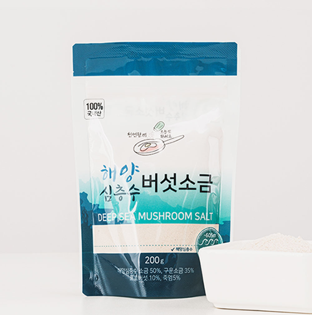 [씨엠에프엔비] 천연한끼 해양심층수 버섯소금 200g 한생원