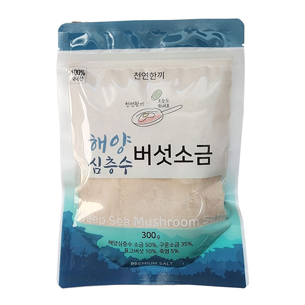 [씨엠에프엔비] 천연한끼 해양심층수 버섯소금 300g 한생원