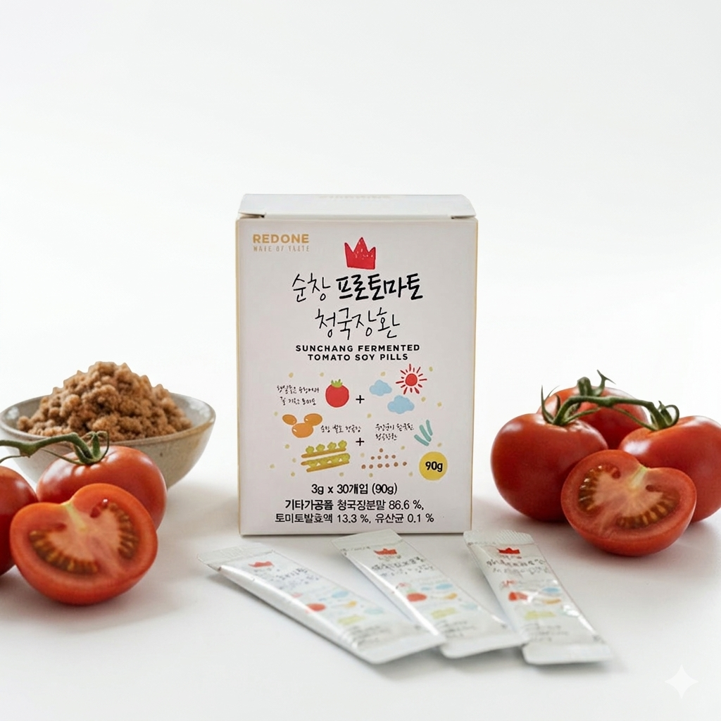 [발효미생물산업진흥원(리던) 순창프로토마토청국장환 3g*30개입*3박스