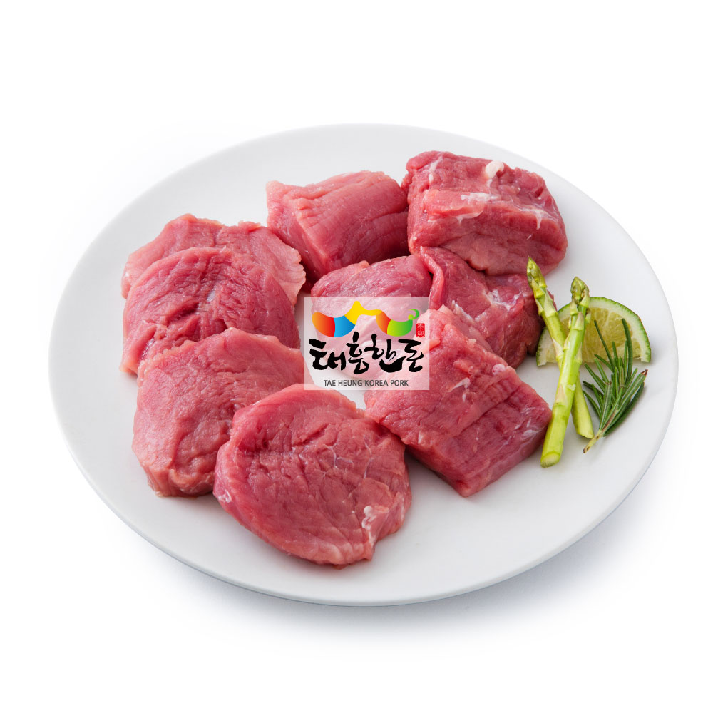 [태흥한돈] 국내산 신선한 냉장 안심 돈가스용 500g