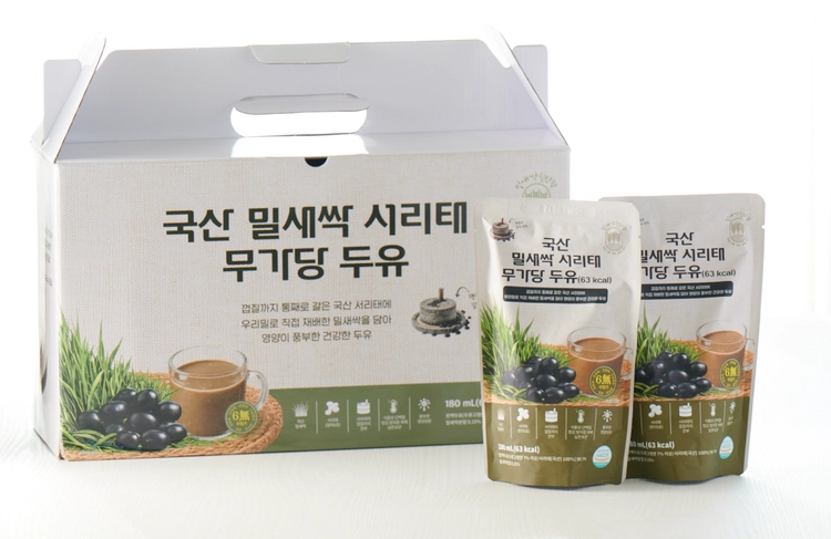 [더원헬스디자인] 밀새싹 서리태 무가당 두유(20포)