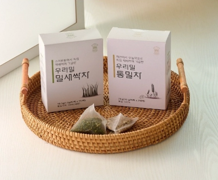 [더원헬스디자인] 밀새싹차 통밀차 세트(21티백)