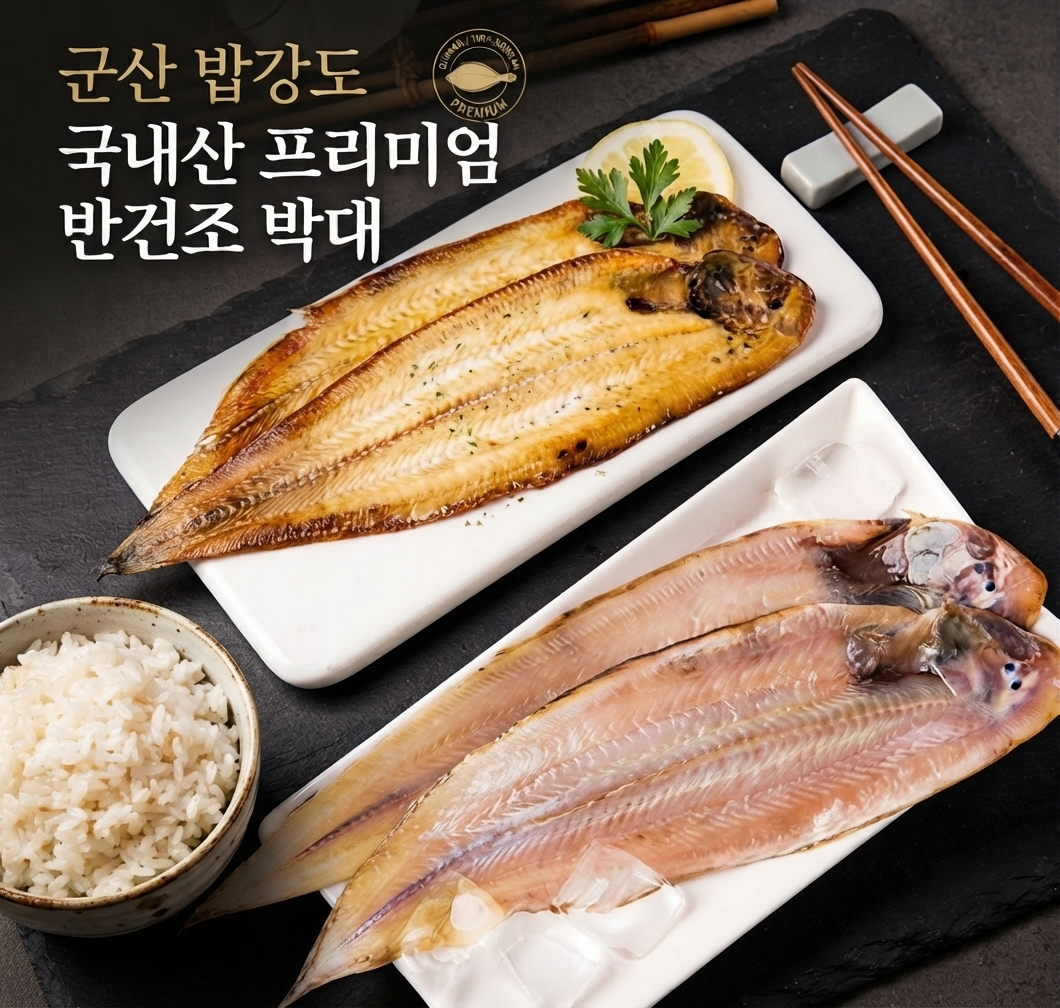 [해가람][밥강도] 국산 박대  반건조생선 구이 * 3팩