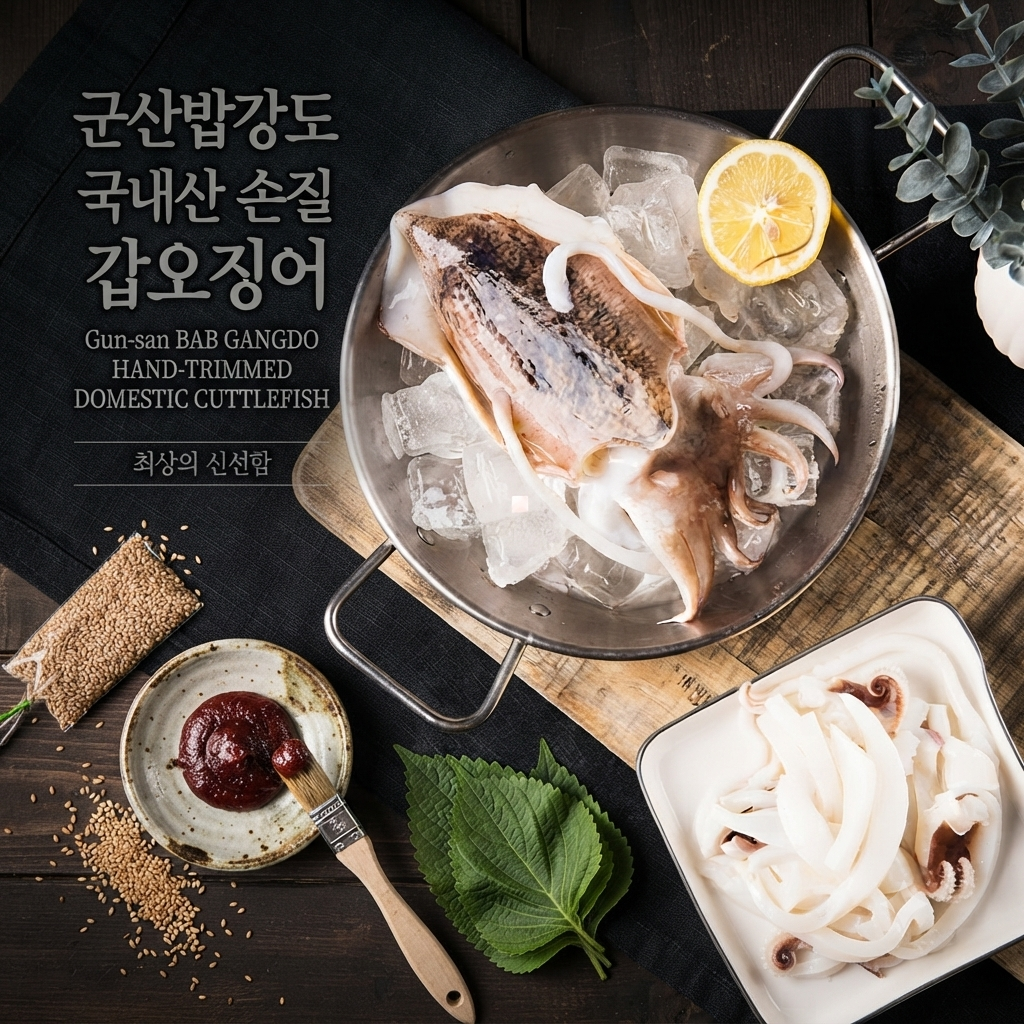 [해가람][밥강도] 국산 냉동손질 갑오징어 * 5마리