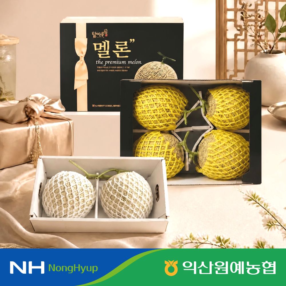 [익산원예농협] 머스크 멜론 프리미엄 명절 선물 세트 특 5.2kg / 8kg