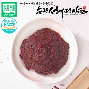 [성가정식품] 국내산 농산물로 순창에서 담근 순창전통고추장 500g