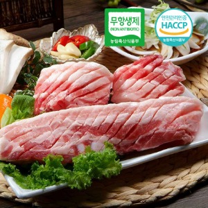 [어성초정육관] 어성초 먹인 무항생제 생오겹 구이용, 수육용, 숯불용, 제육볶음용, 찌개용 500g