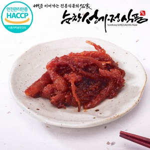 [성가정식품]100%국내산농산물 순창전통장 더덕장아찌 500g