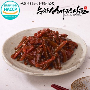 [성가정식품]100%국내산농산물 순창전통 마늘쫑장아찌 500g