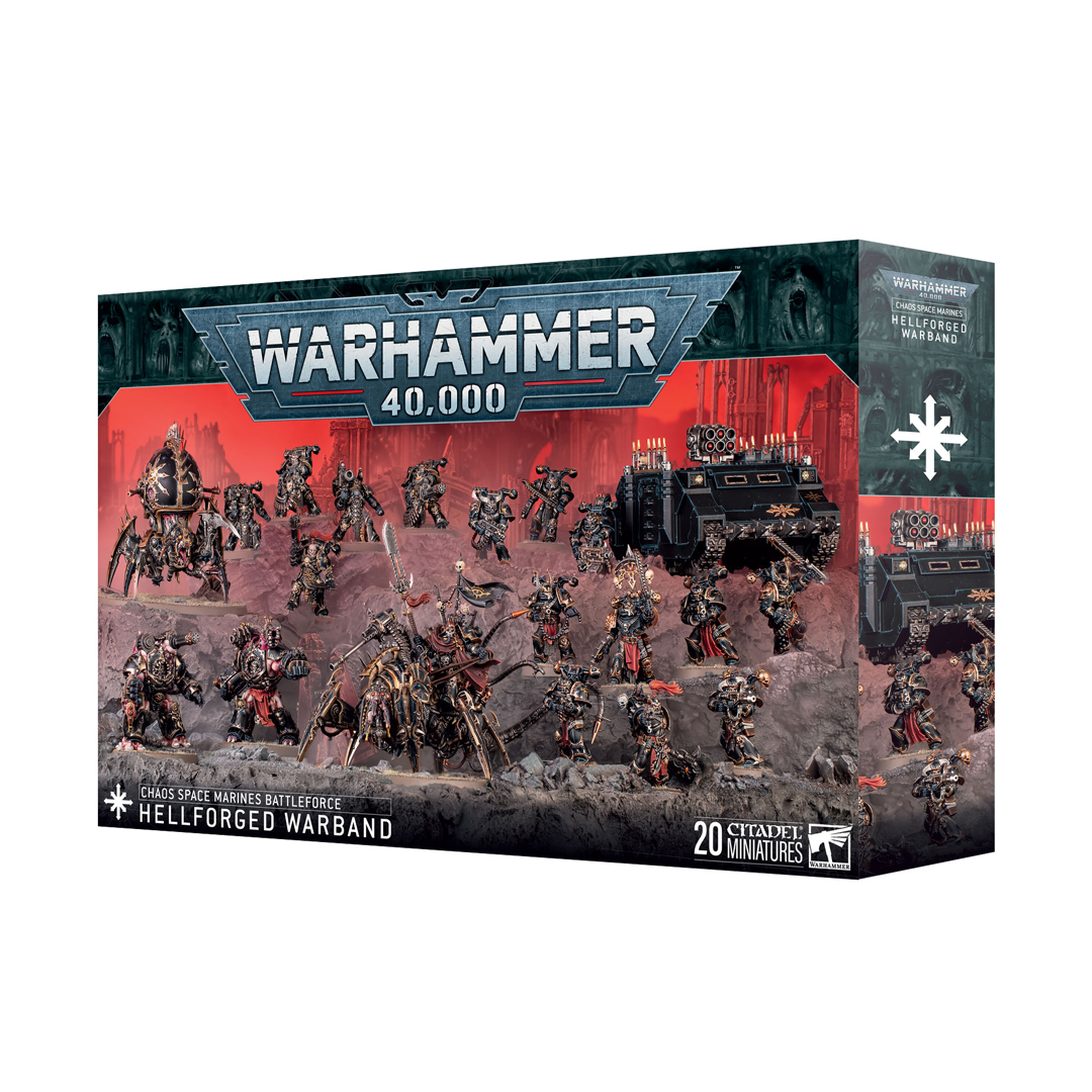 워해머 40K Chaos Space Marines: Hellforged warband