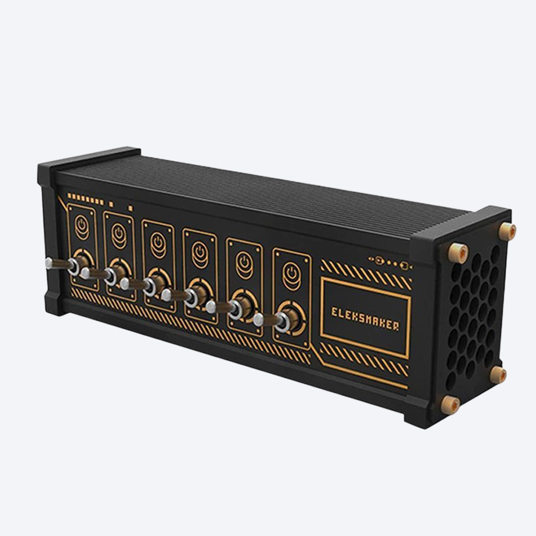 eleksmaker정품 레트로 메카닉펑크 도금 6 USB 충전포트_유니크 데스트테리어