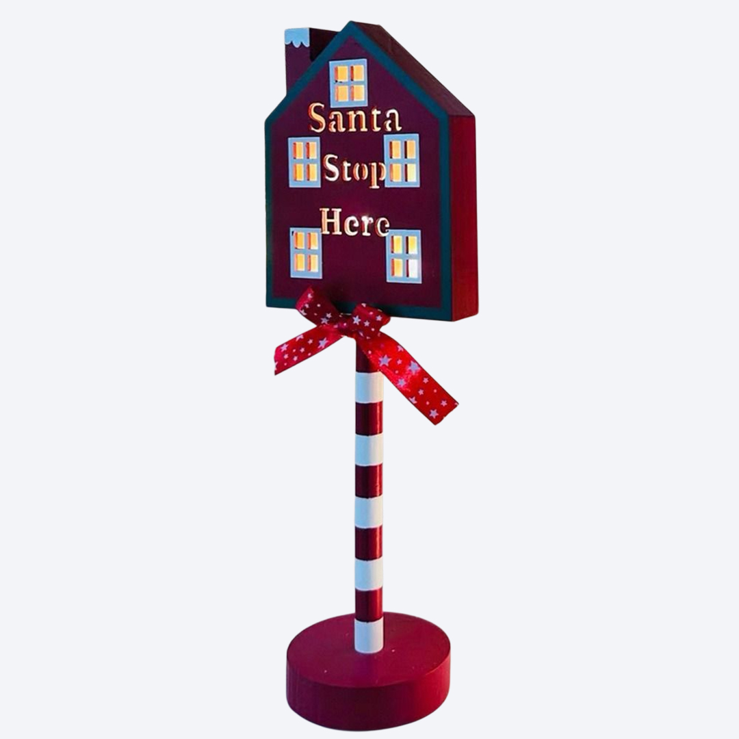 SantaStop X-Mas 클래식 빈티지 미니 라이팅 싸이니지