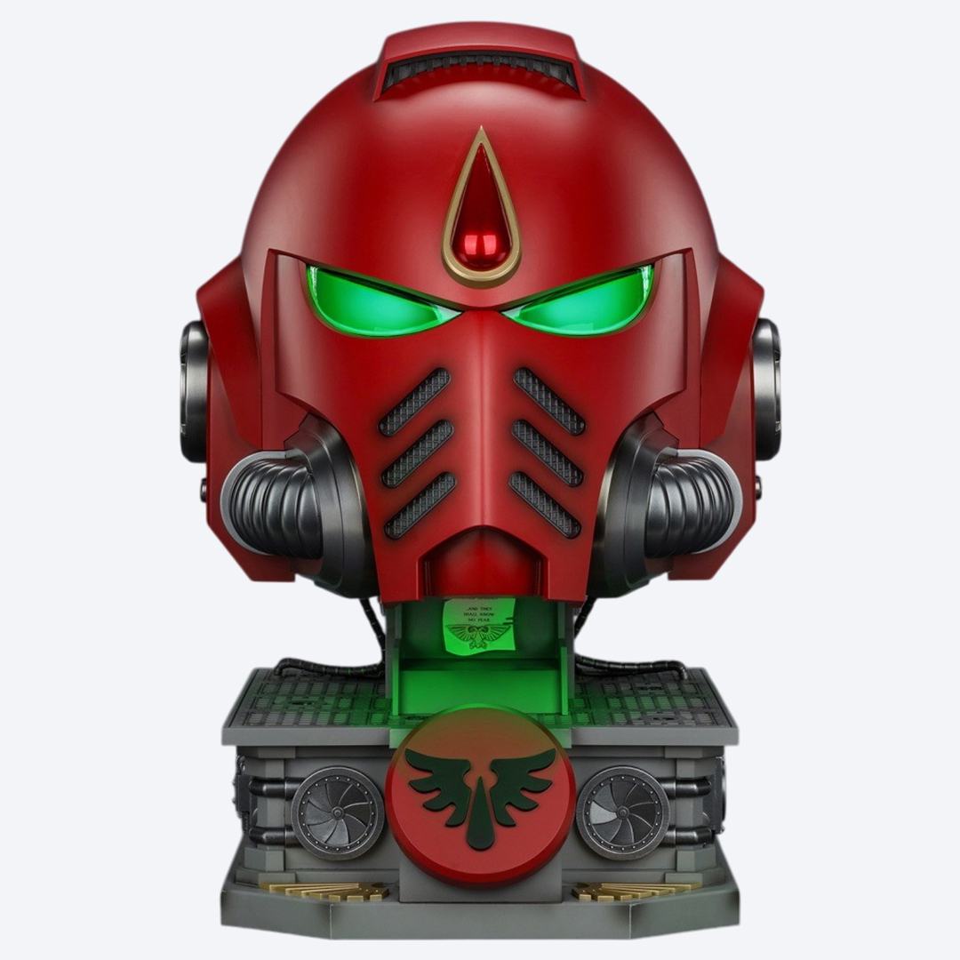 조이토이 워해머 40k 블러드 엔젤 Mk X 헬멧 &amp; 디스플레이 스탠드 1/1스케일 JT04919