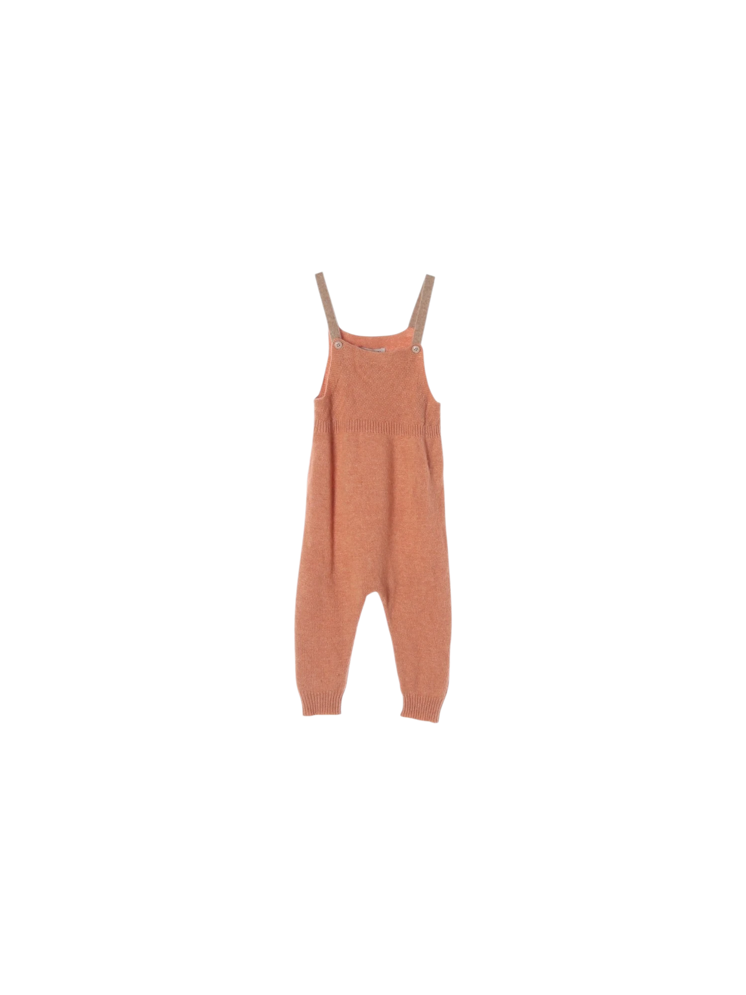 카라멜 단추 오렌지 멜빵바지 2y 0
