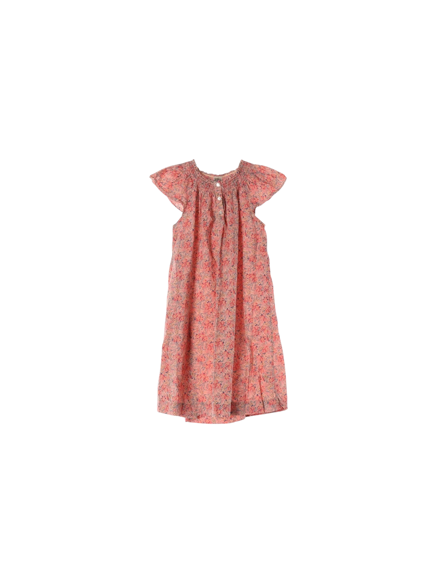 봉통 단추 레드 드레스 10y 0