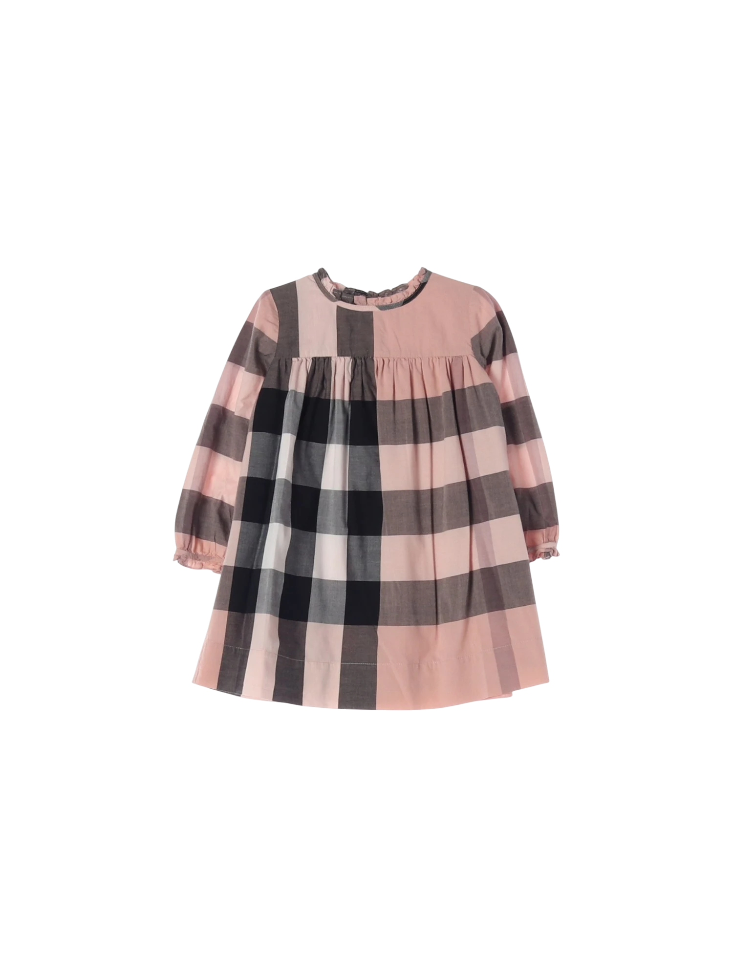 버버리 셔링 핑크 드레스 2y 0