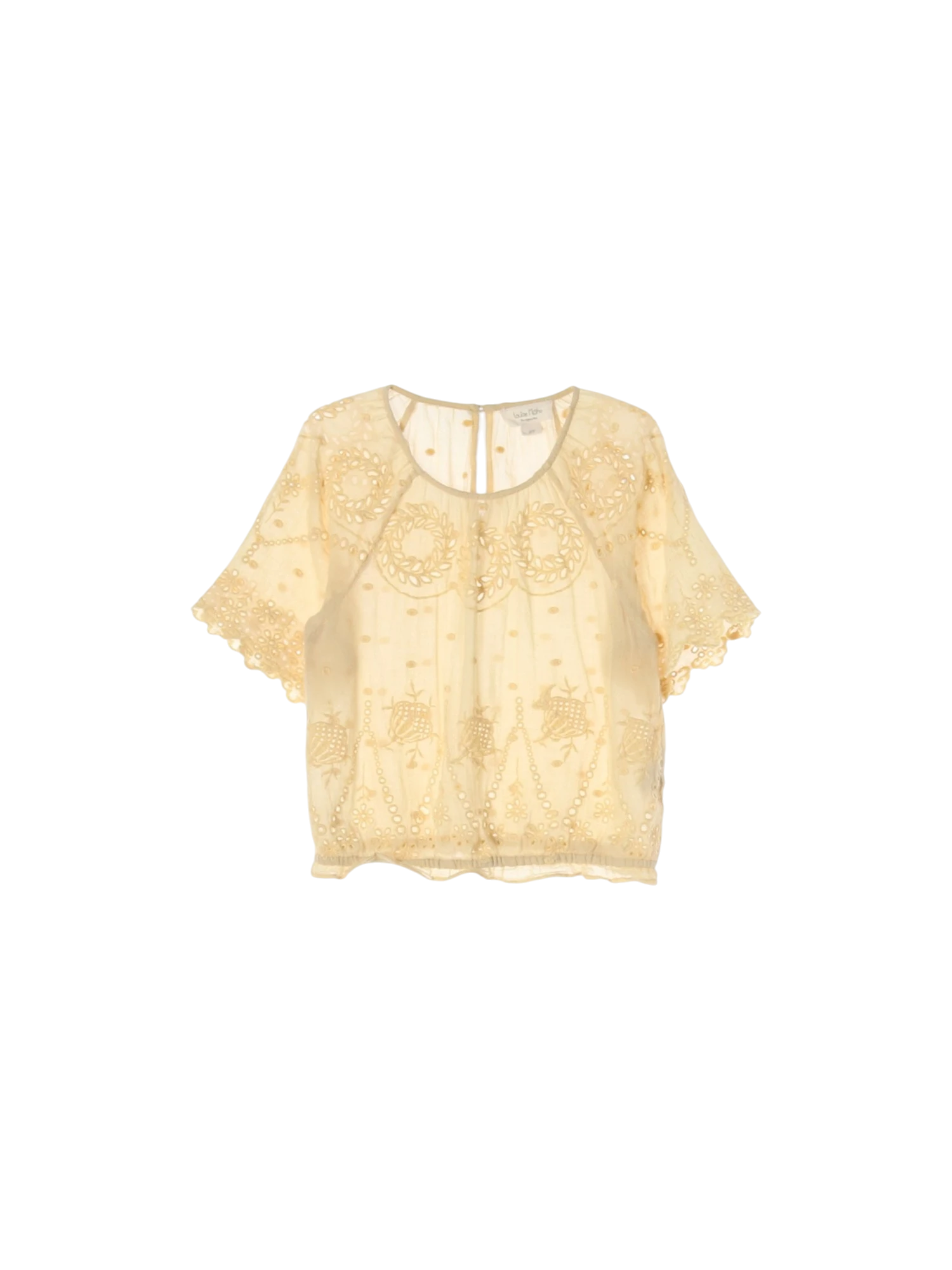 루이스미샤 시스루 베이지 블라우스 8y 0