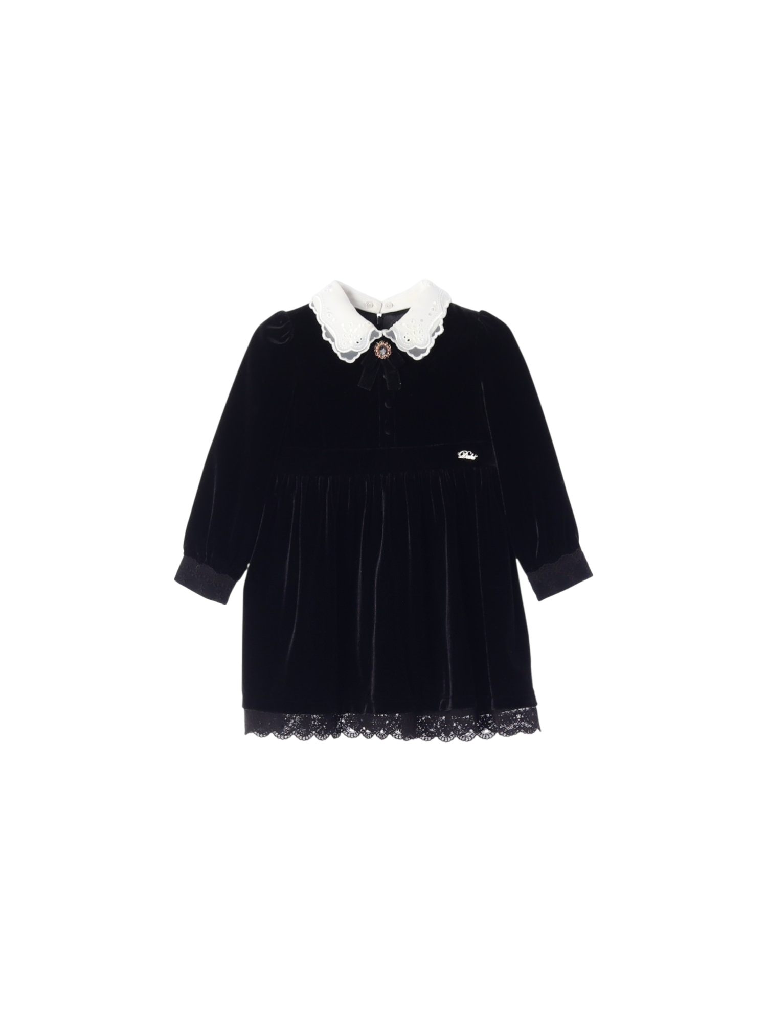 닥스 셔링 블랙 드레스 110cm 0