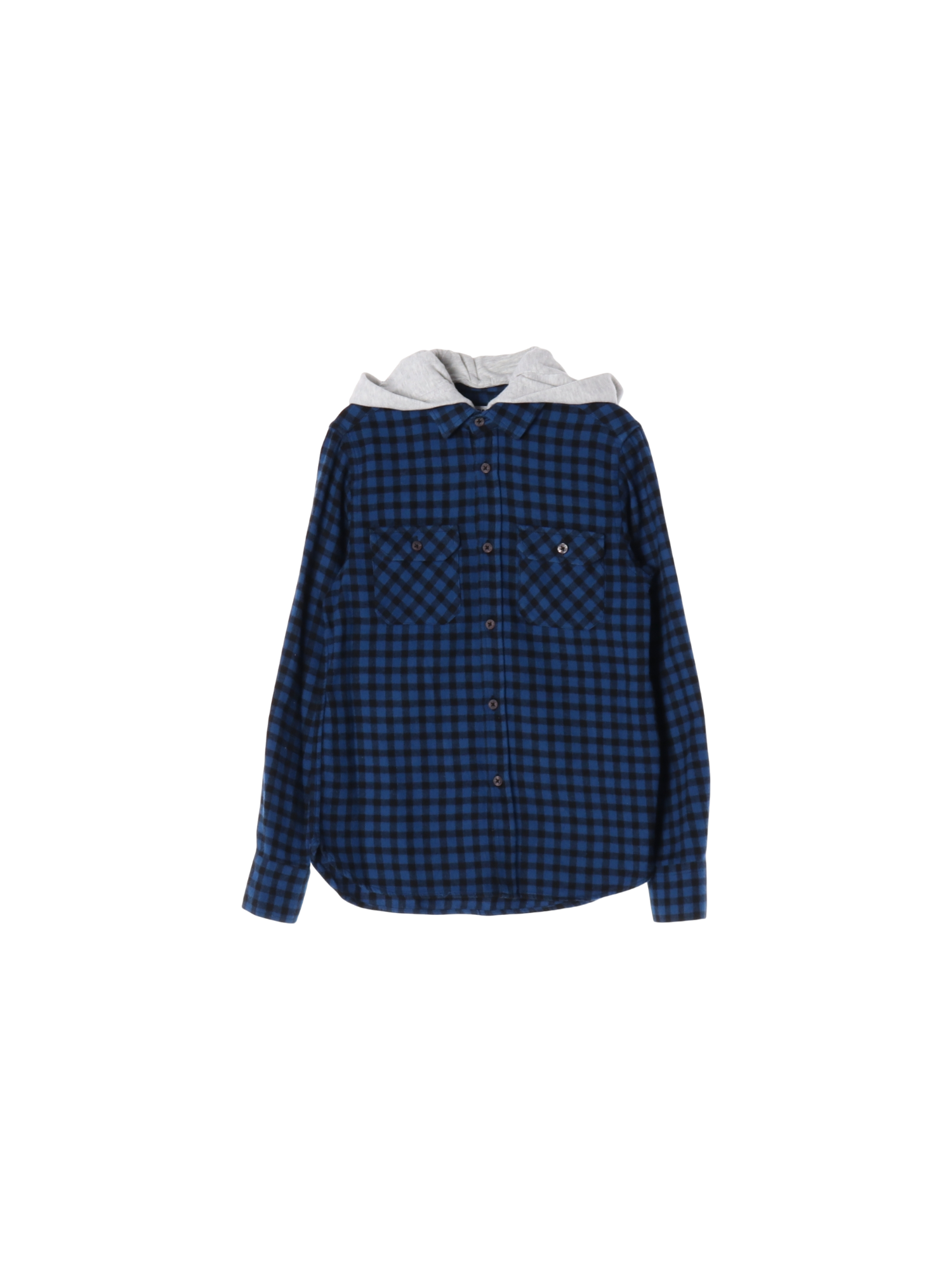 엠에스지엠 단추 블루 후드 10y 0