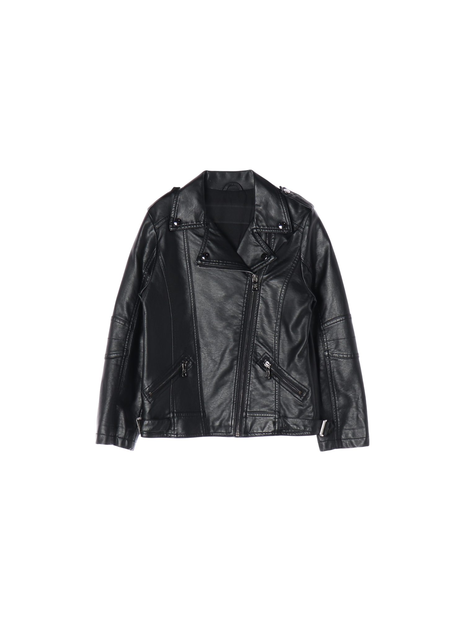 리틀스텔라 집업 블랙 바이커재킷 110-120cm 0