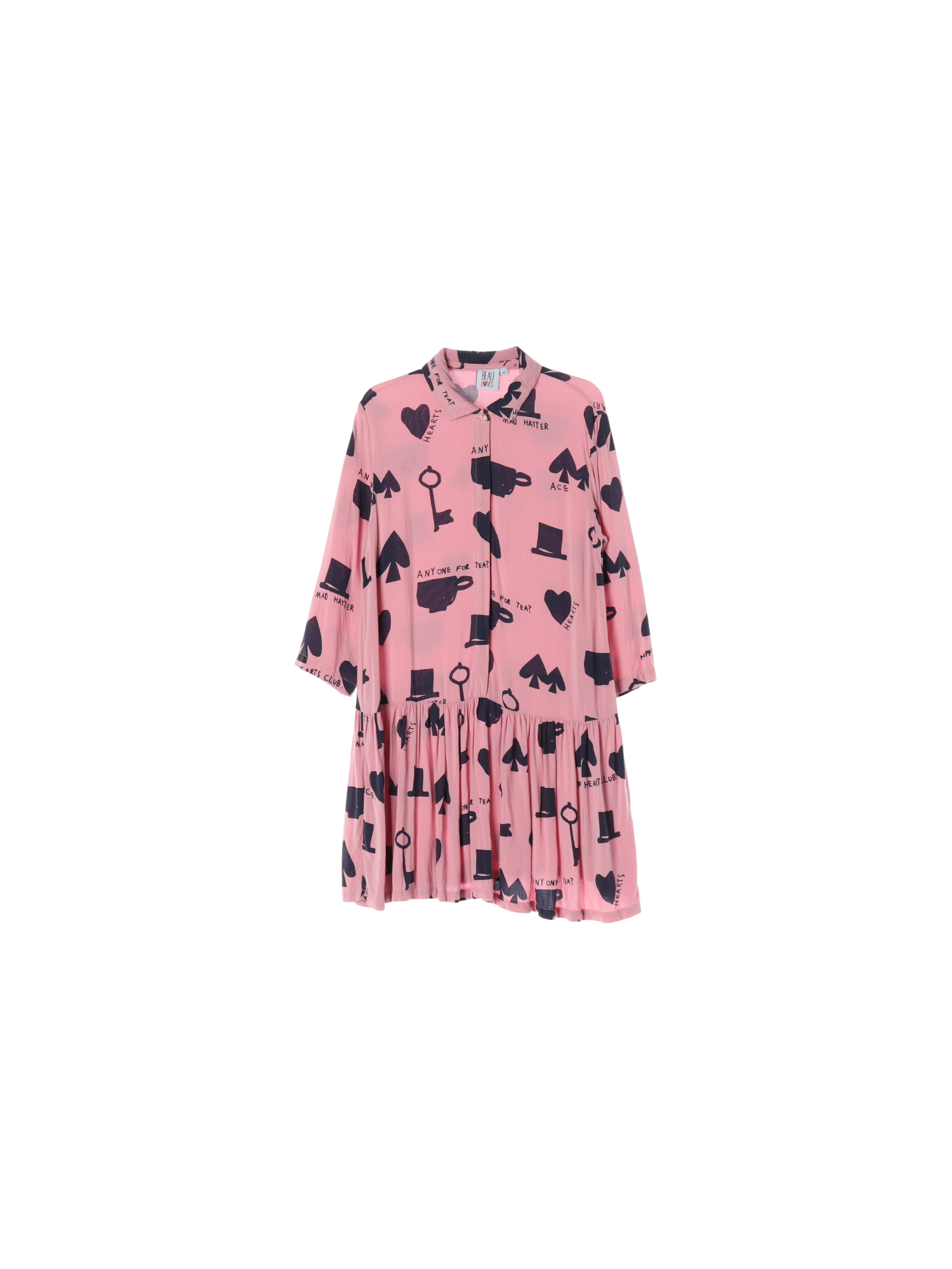 보러브스 페플럼 핑크 셔츠원피스 6-7y 0