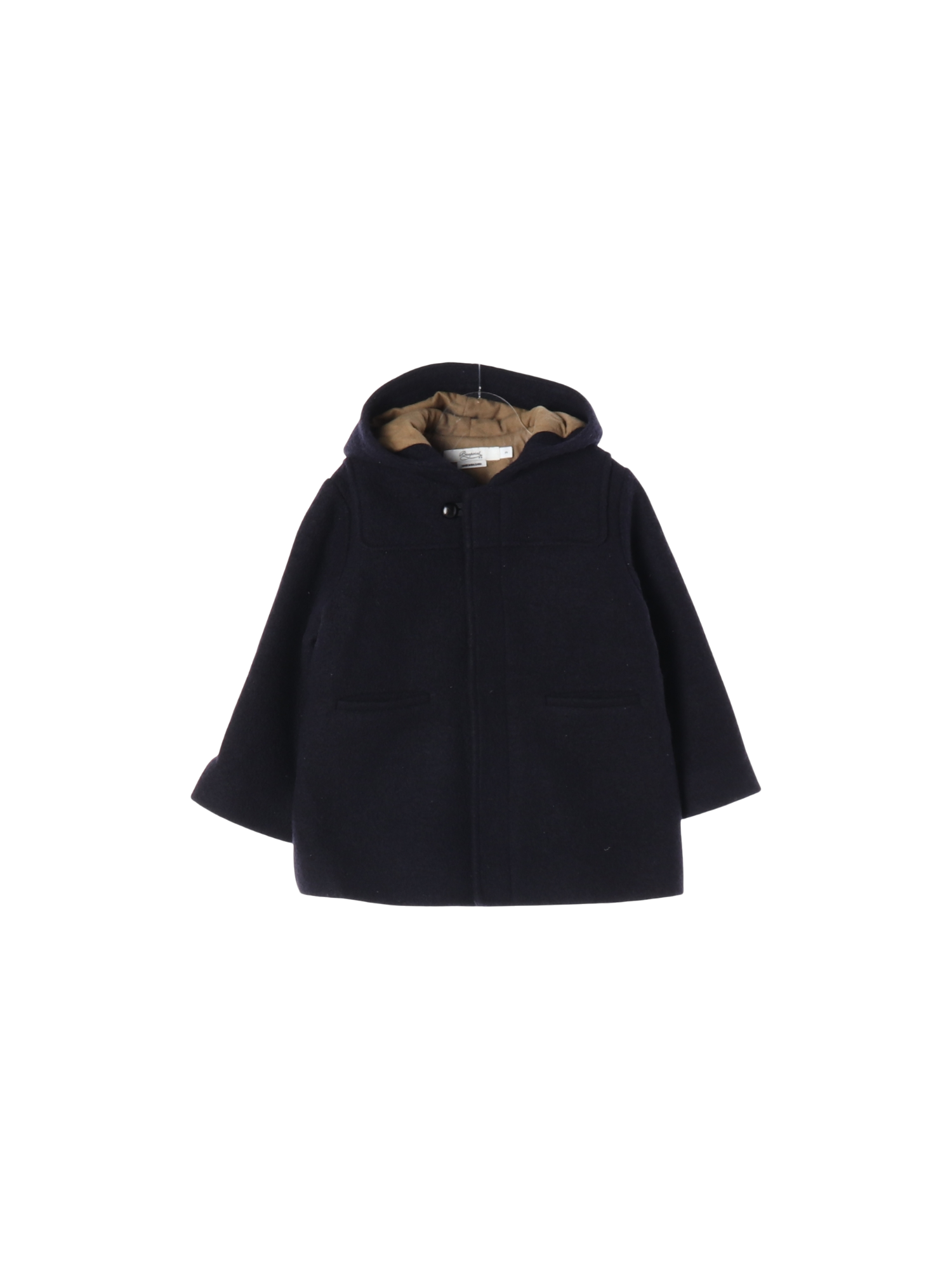 봉쁘앙 후드 블랙 코트 3y 0