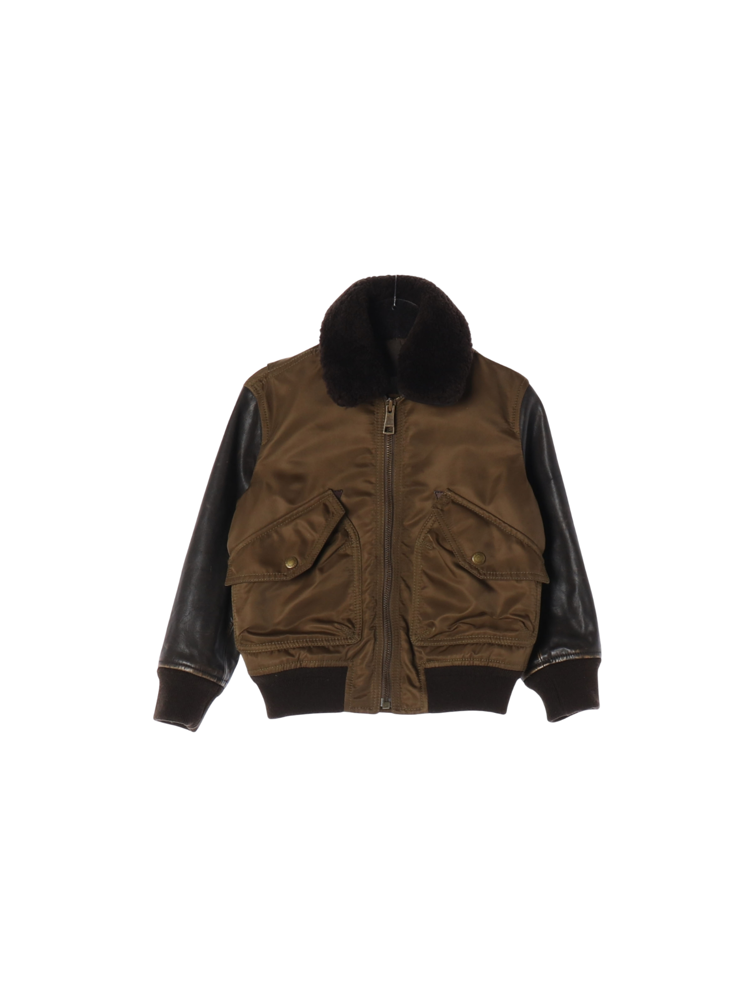 버버리 포켓 브라운 항공점퍼 4y 0