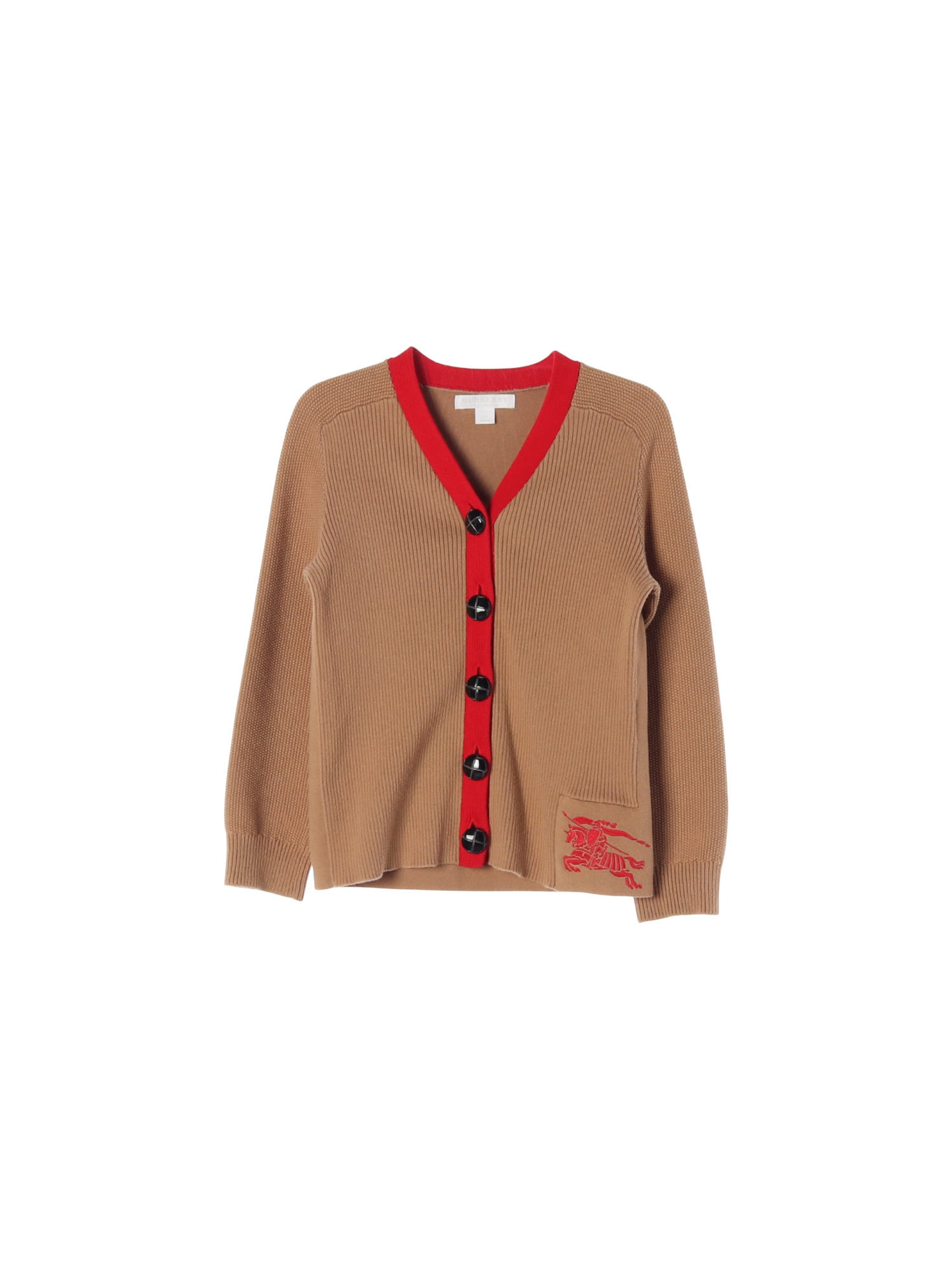 버버리 단추 베이지 가디건 6y 0