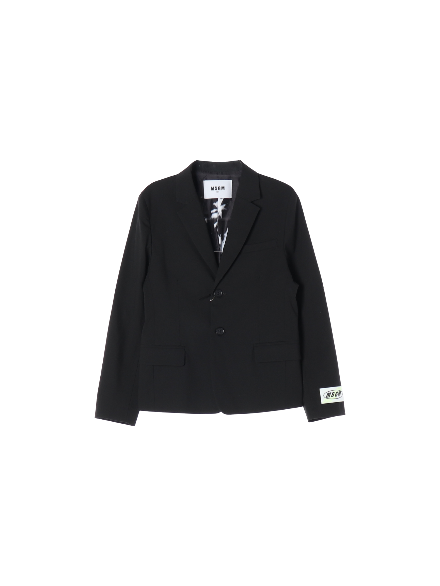 엠에스지엠 포켓 블랙 테일러드재킷 8y 0