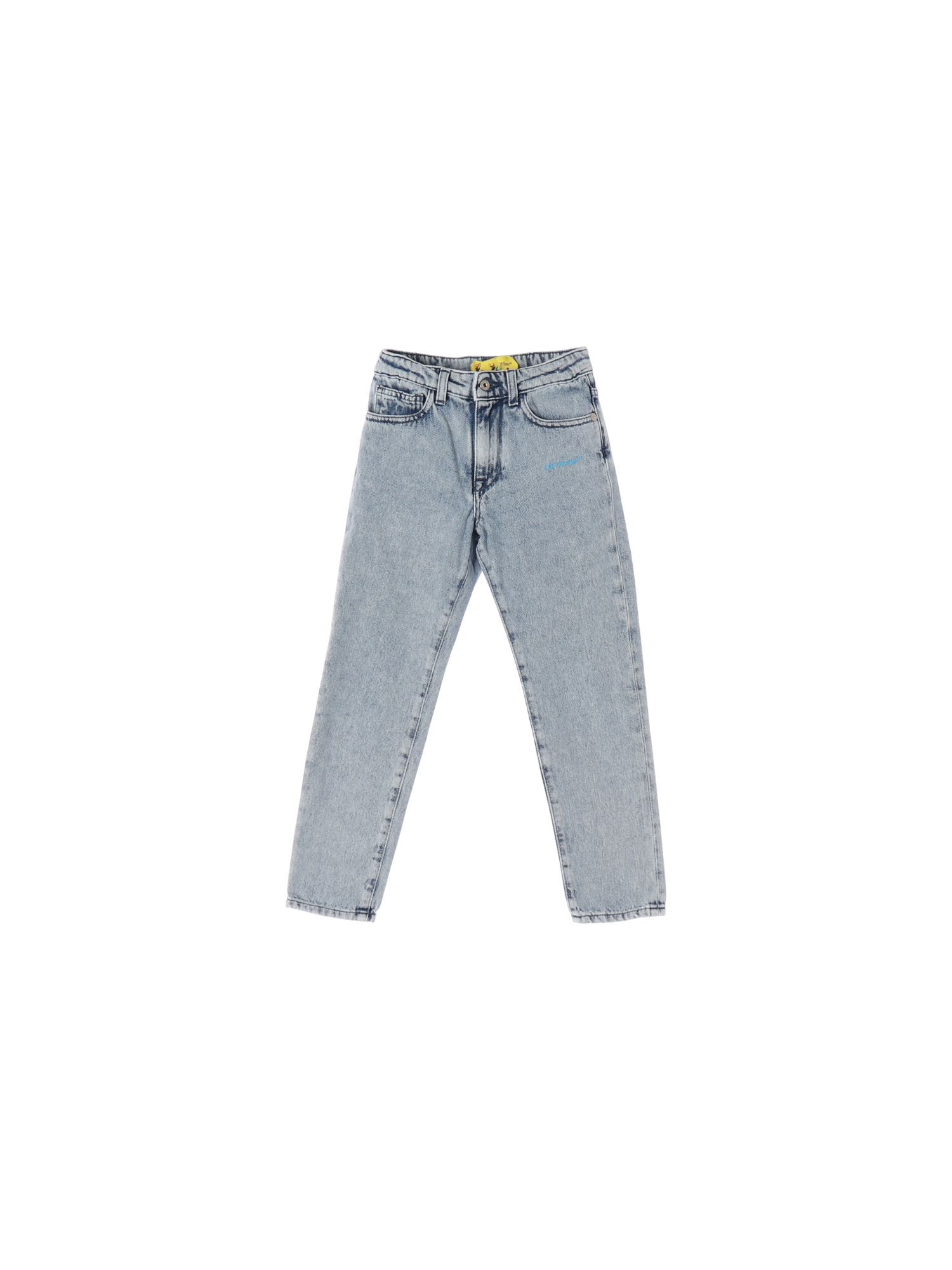 오프화이트 포켓 스카이블루 청바지 8y 0