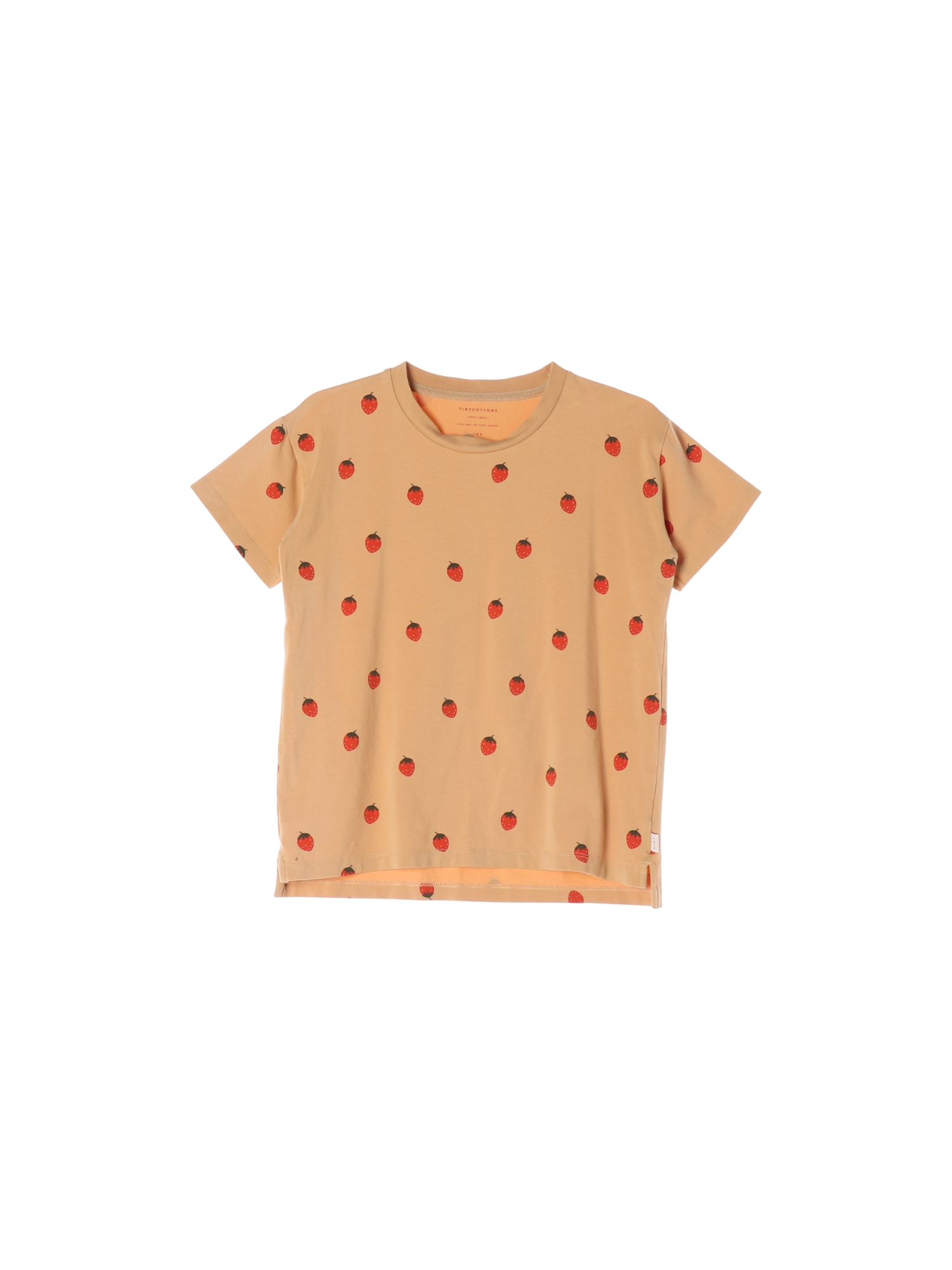 타이니코튼 슬릿 베이지 티셔츠 10y 0