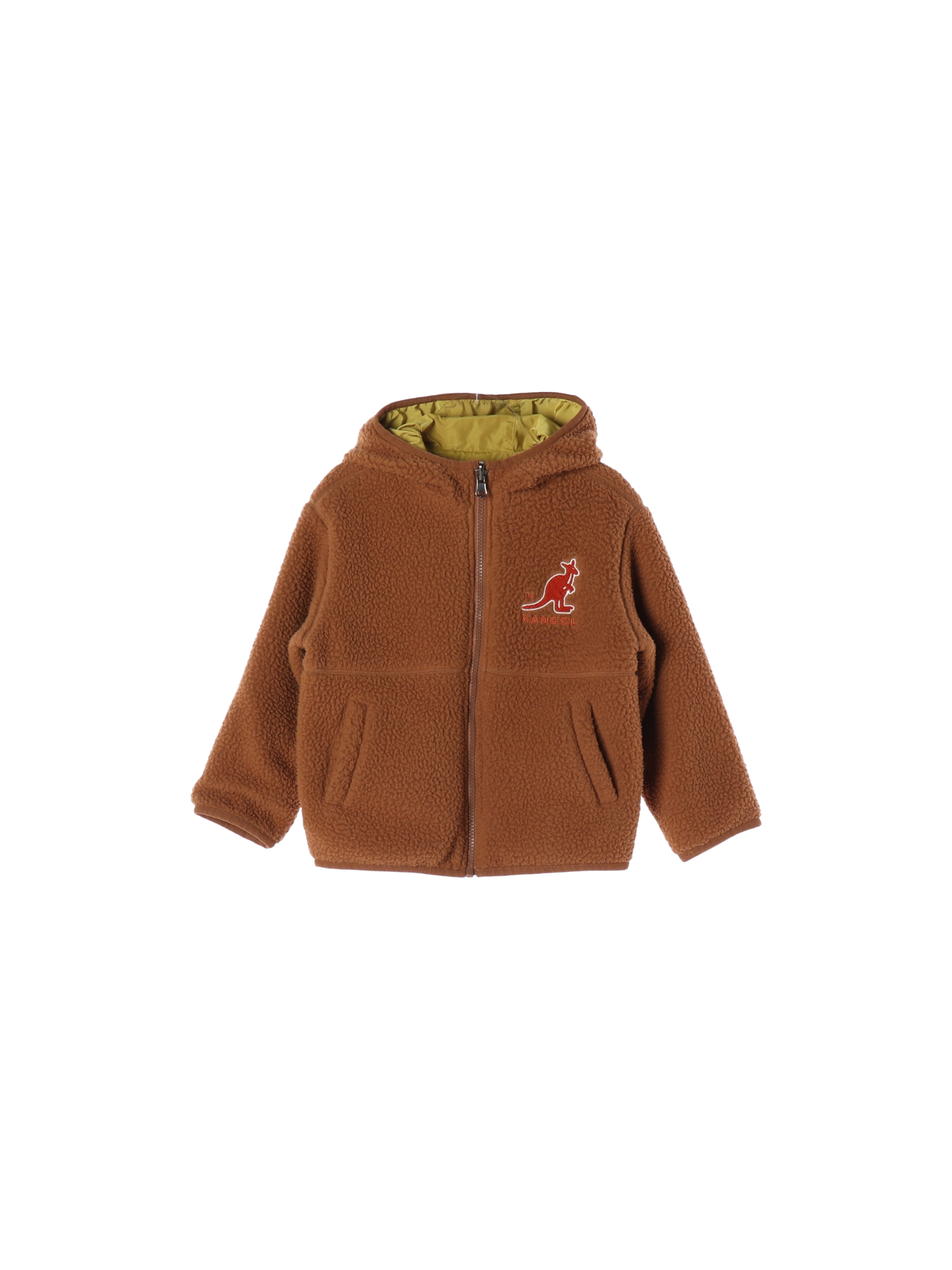 캉골 포켓 브라운 후드 110cm 0