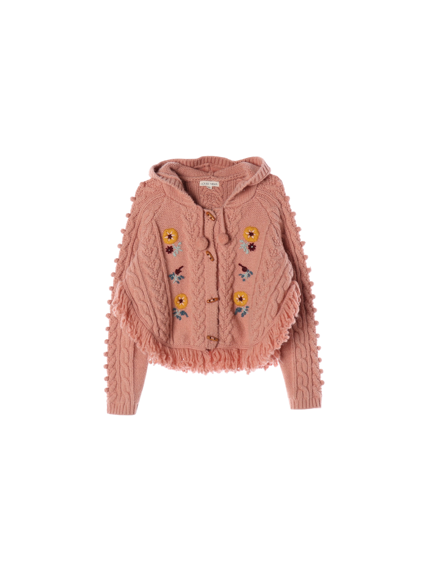 루이스미샤 후드 핑크 가디건 10y 0