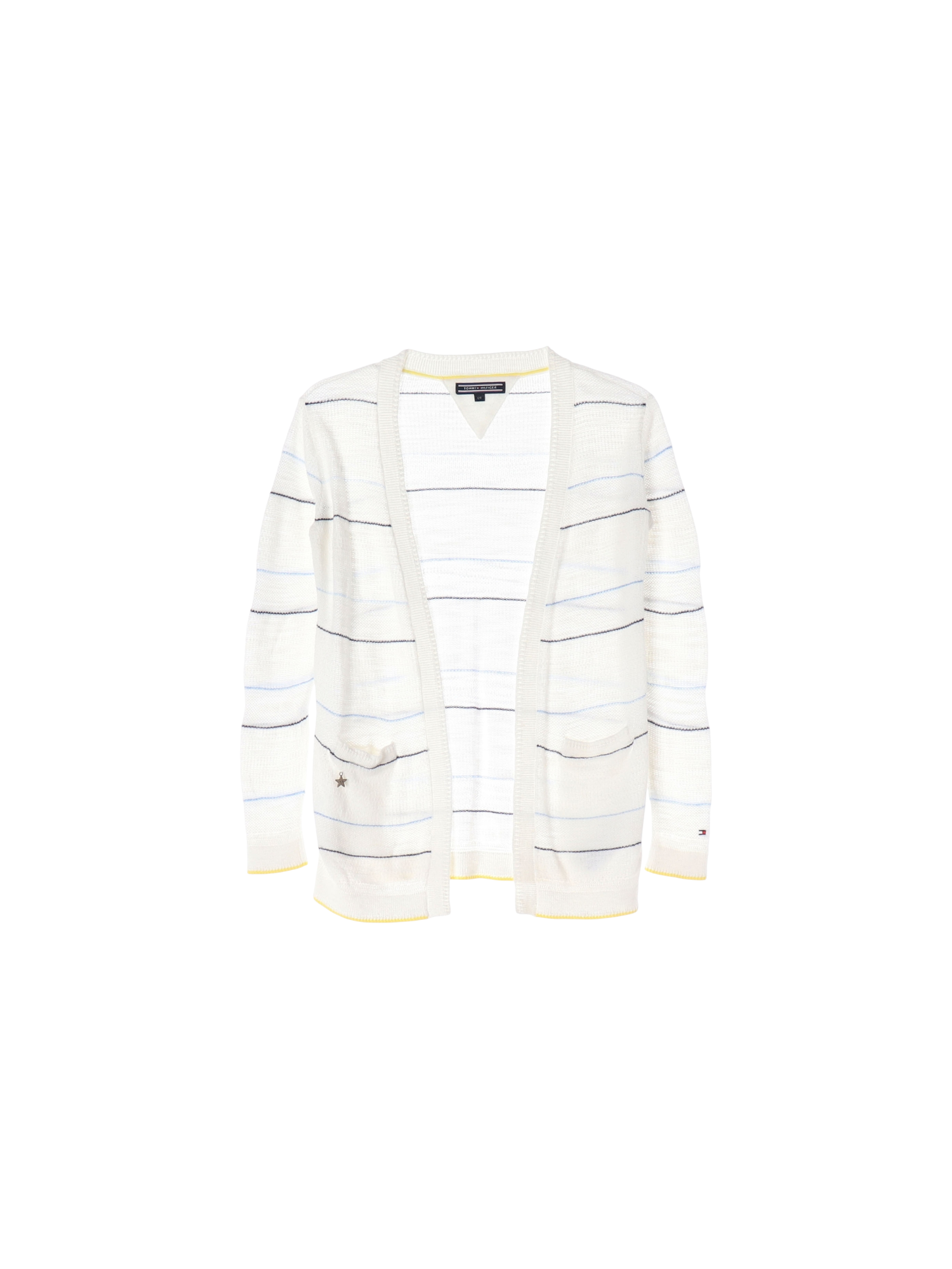 타미힐피거 포켓 화이트 가디건 128cm 0