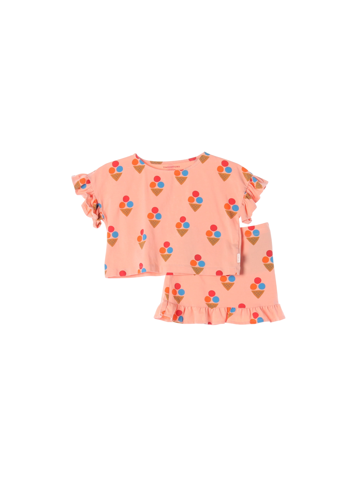 타이니코튼 핑크 셋업 3y 0