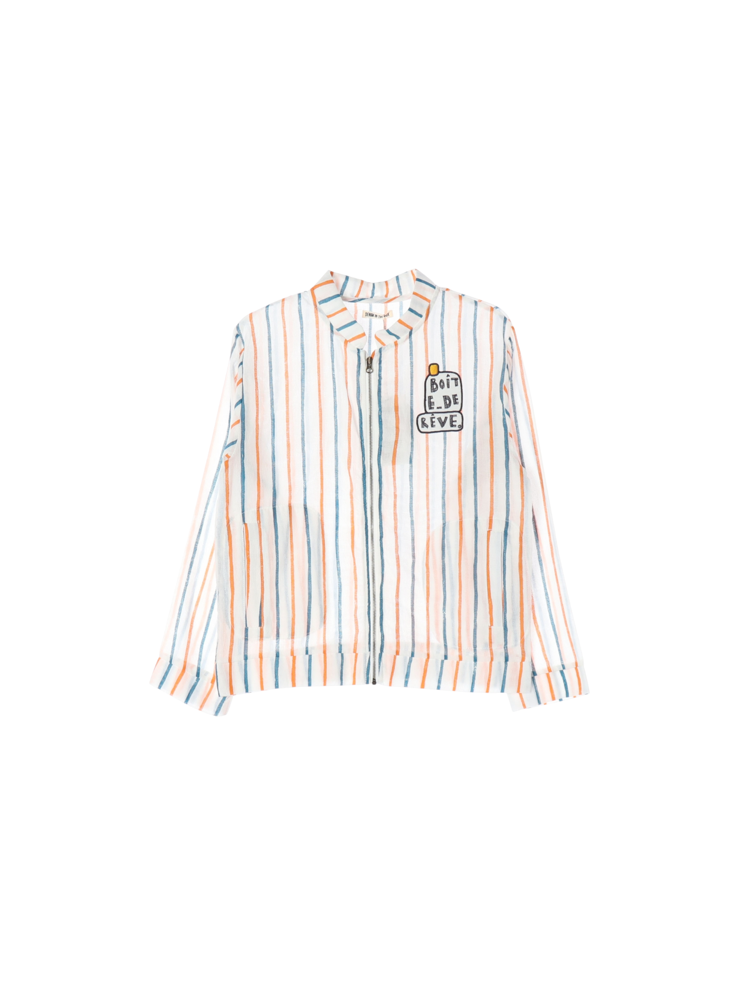 데님인더박스 자수 화이트 블라우스 145cm 0