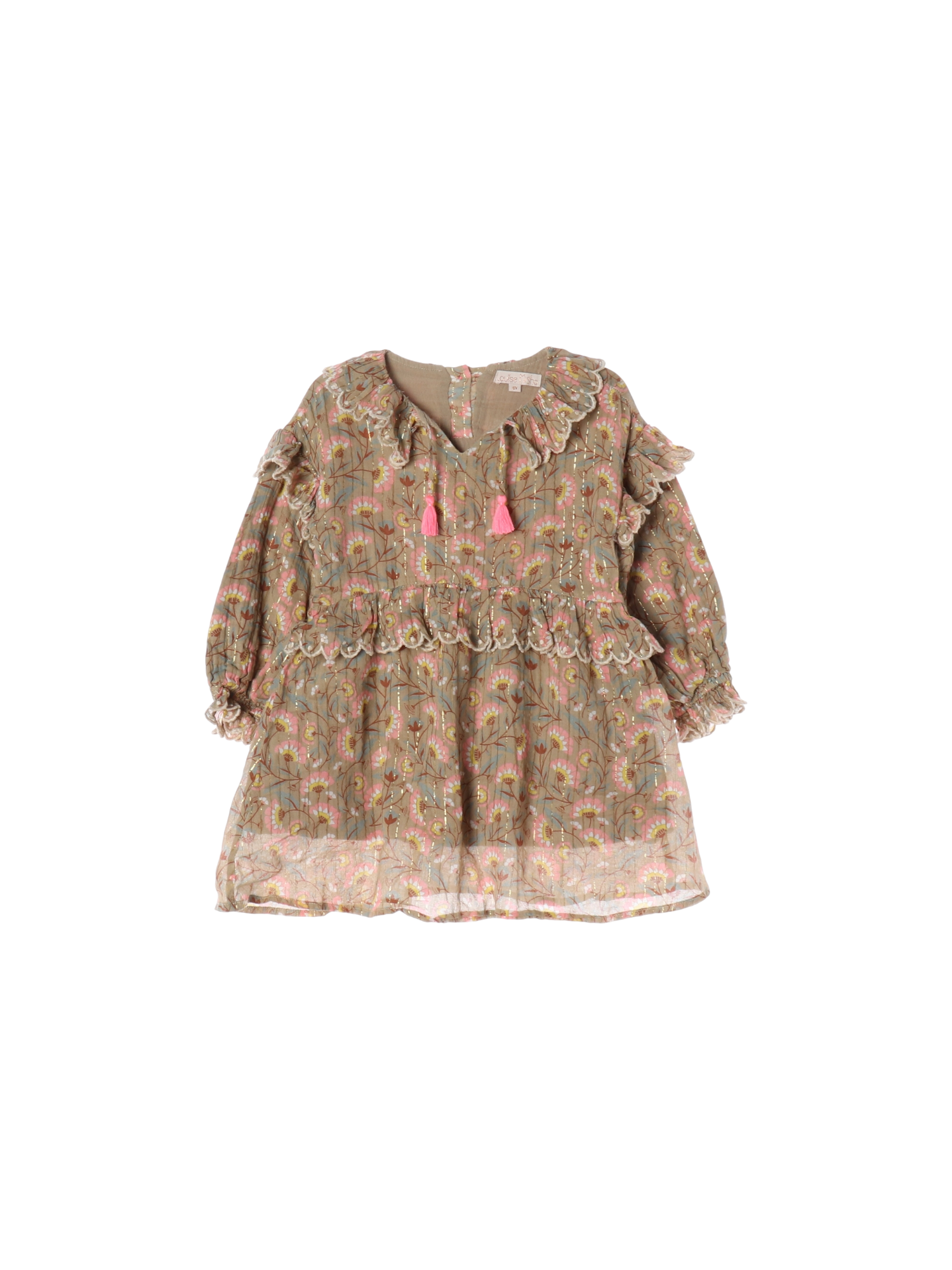 루이스미샤 프릴 베이지 드레스 4y 0