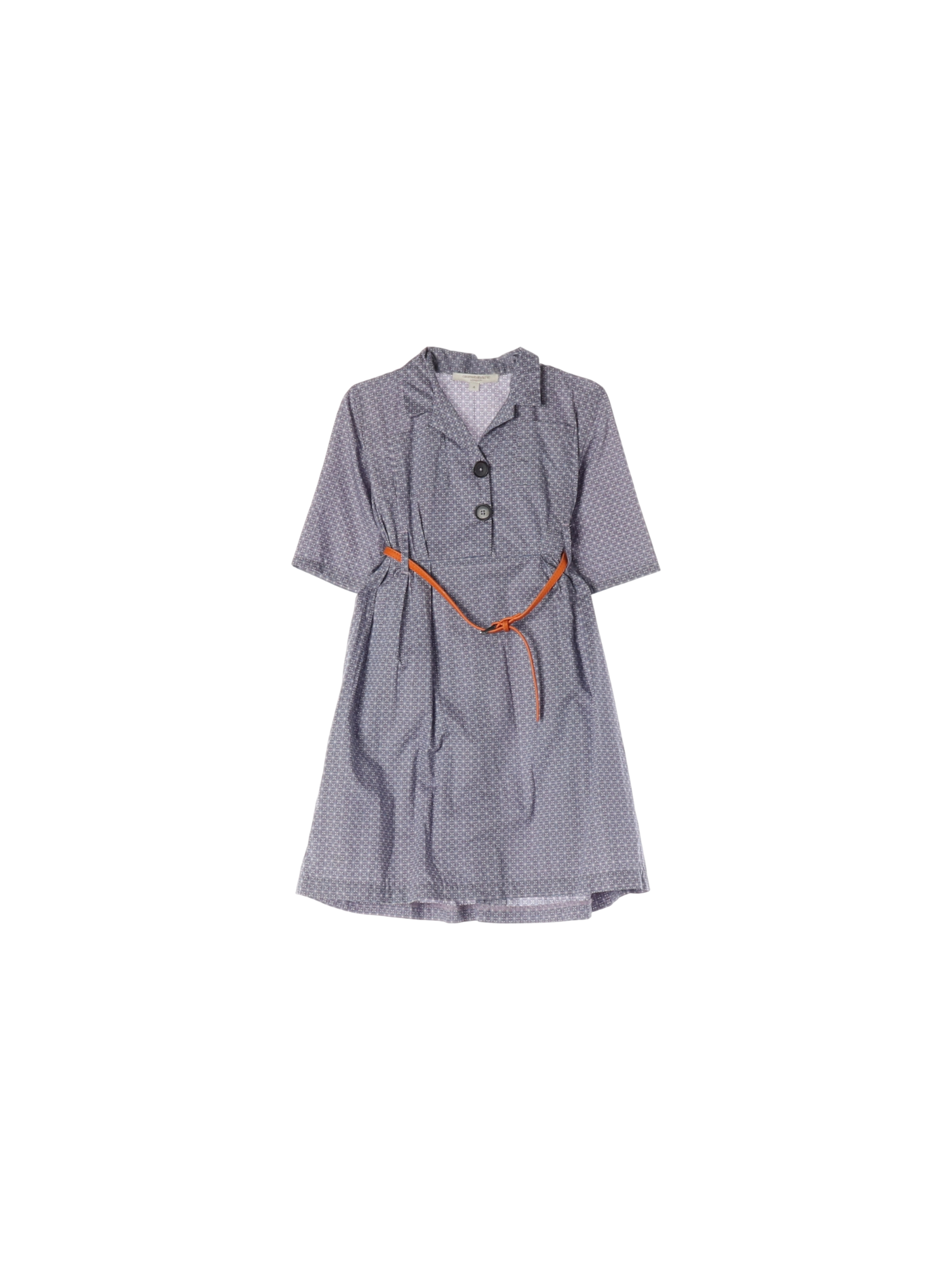 카라멜 단추 그레이 셔츠원피스 4y 0