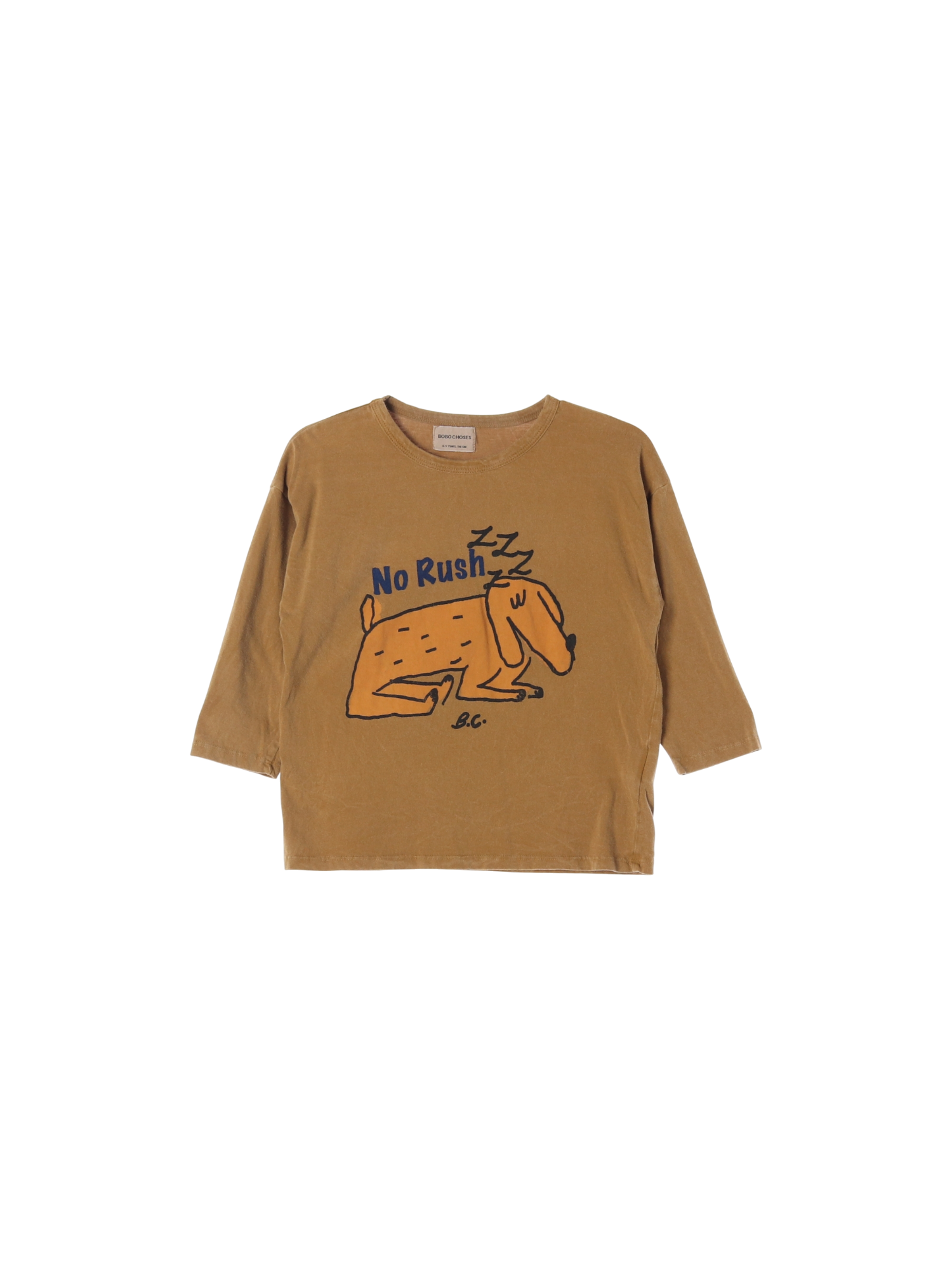 보보쇼즈 드롭숄더 브라운 티셔츠 4-5y 0